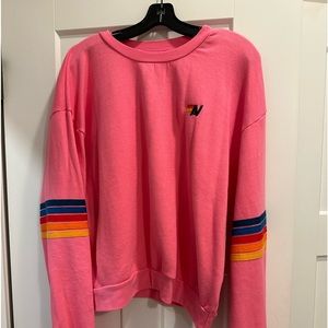 Aviator Nation Pink Crewneck